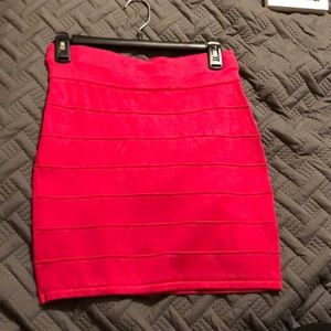 Hot pink skirt